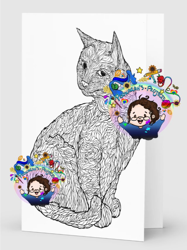 Glossy Greeting Cards - Cat! product image (1)