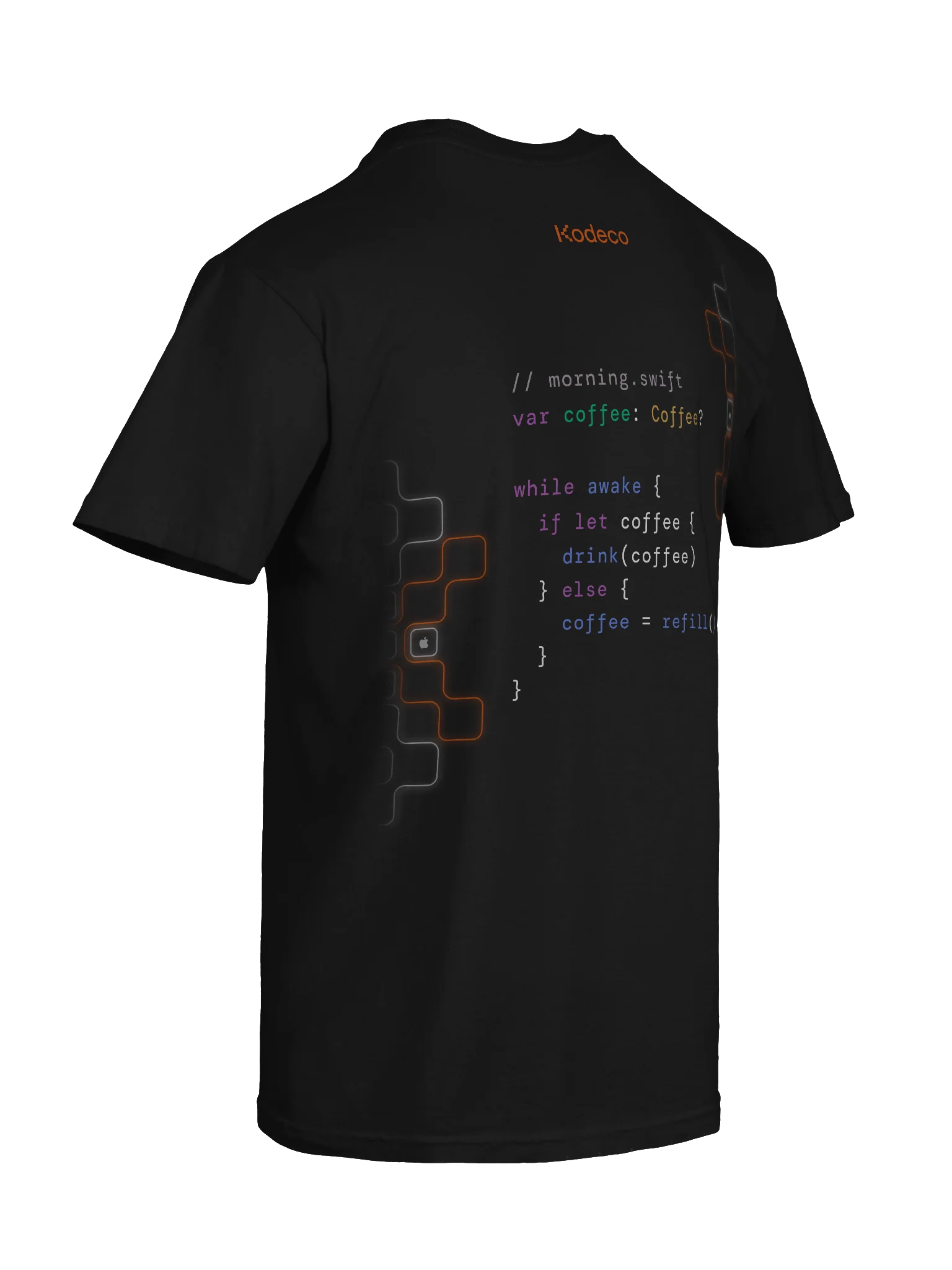 Morning Coffee T-Shirt Black product image (10)