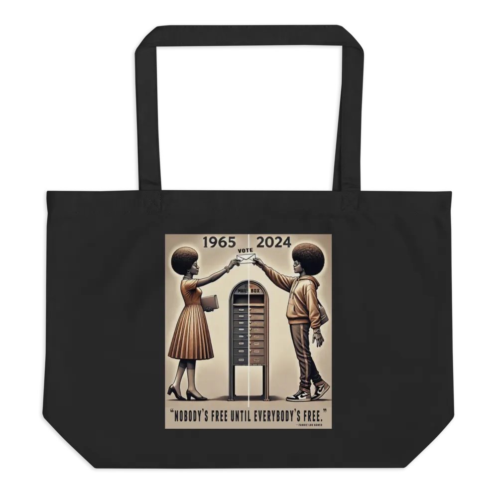 "Nobody’s Free" Tote Bag – Carry the Legacy, Preserve the Rights product image (1)