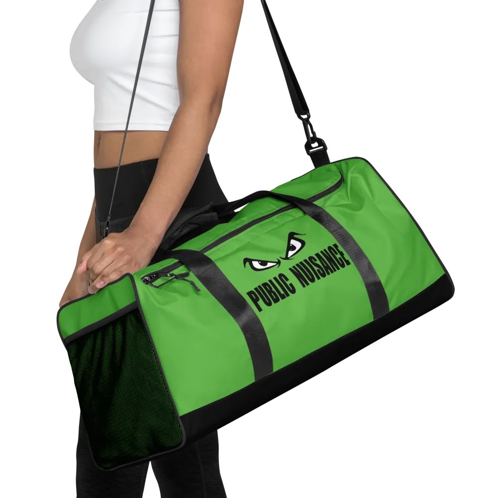Public Nuisance: Lime Green Duffle Bag product image (4)