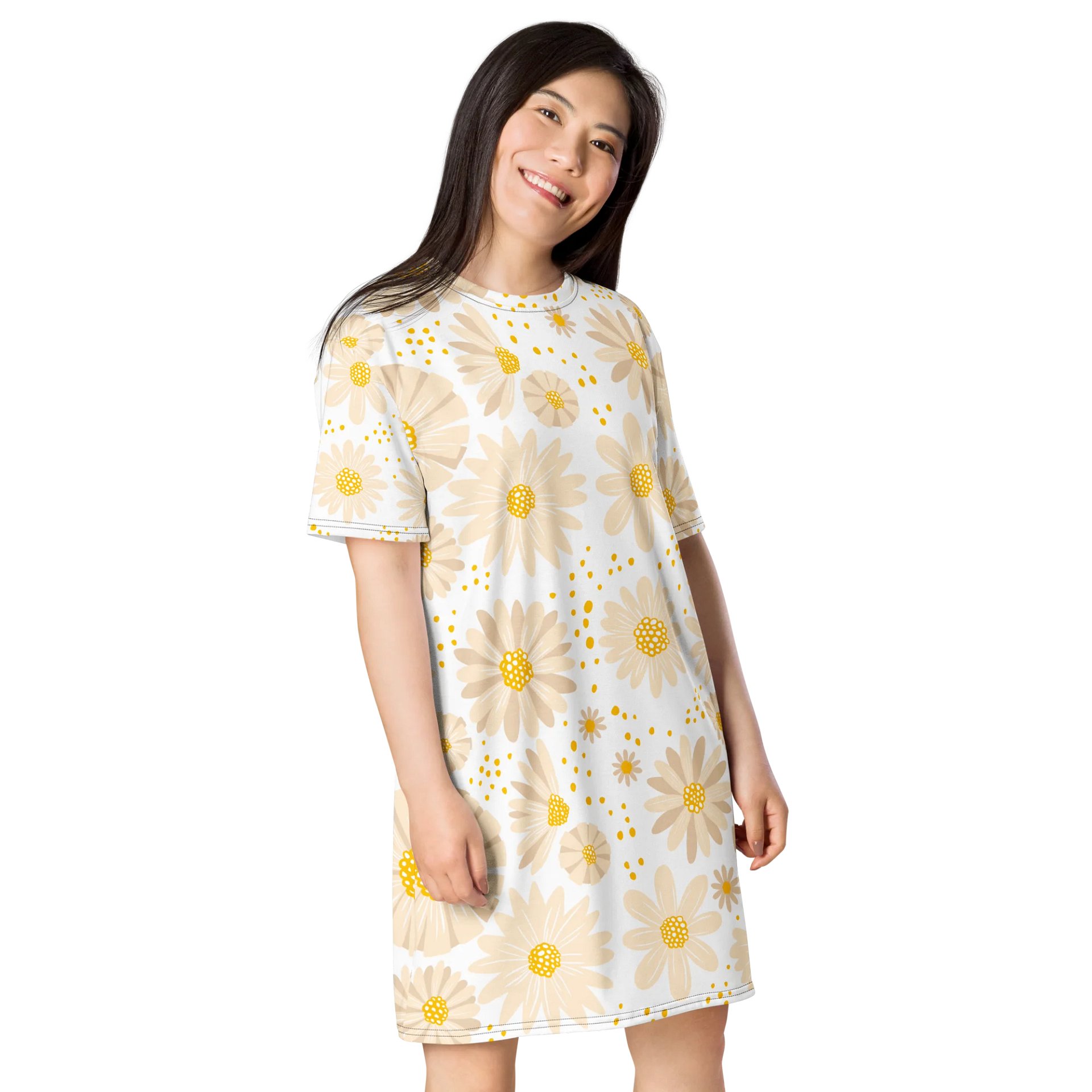 Oversized Daisy Floral T-Shirt Dress product image (4)