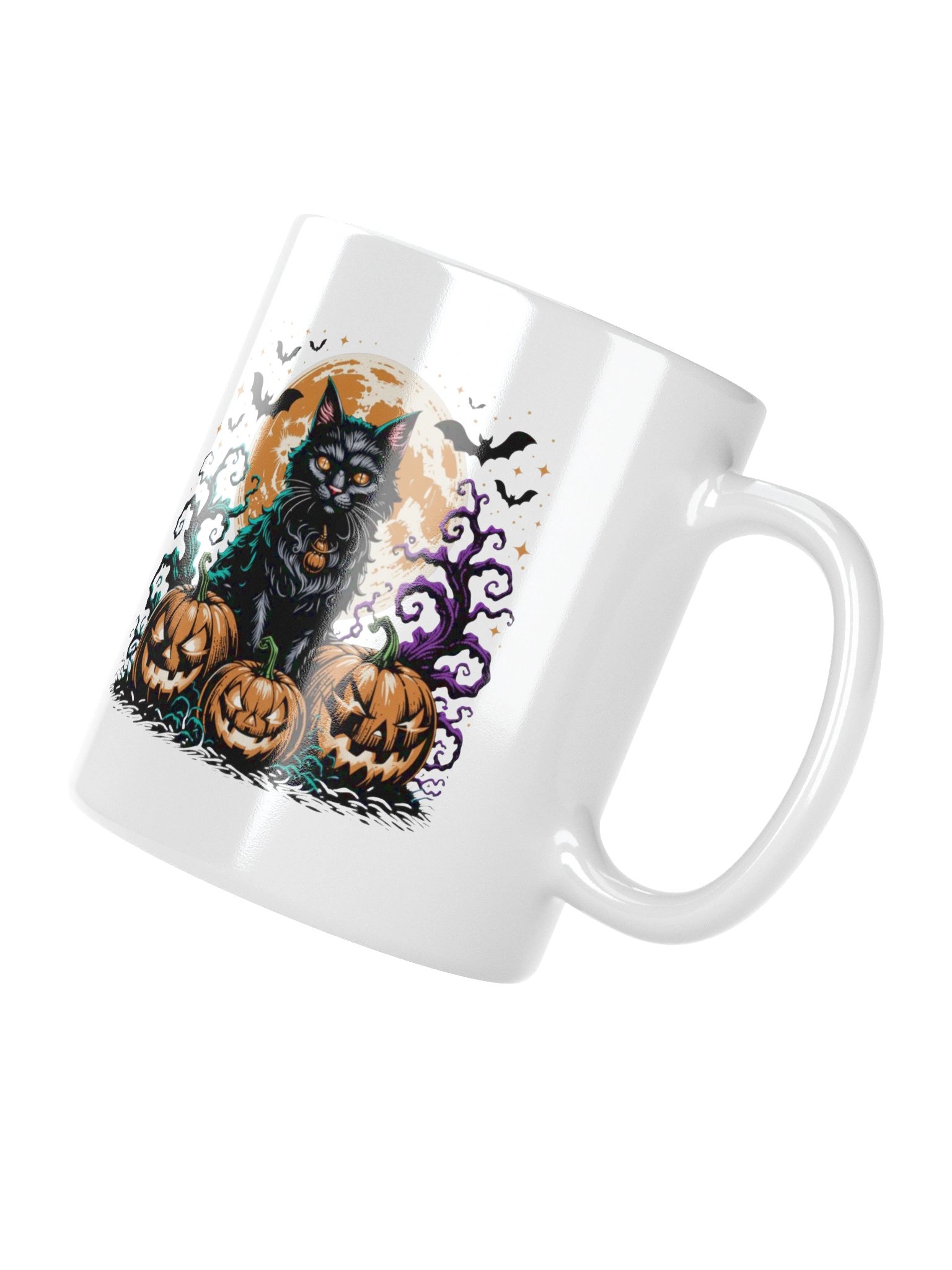 Moonlit Black Cat Magic Coffee Mug product image (11)