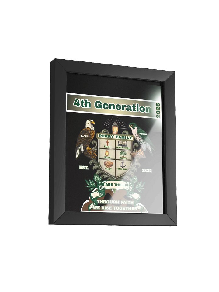 4th Generation Perry Family Reunion 2026 Framed Poster – 8" x 10" Legacy Edition product image (2)
