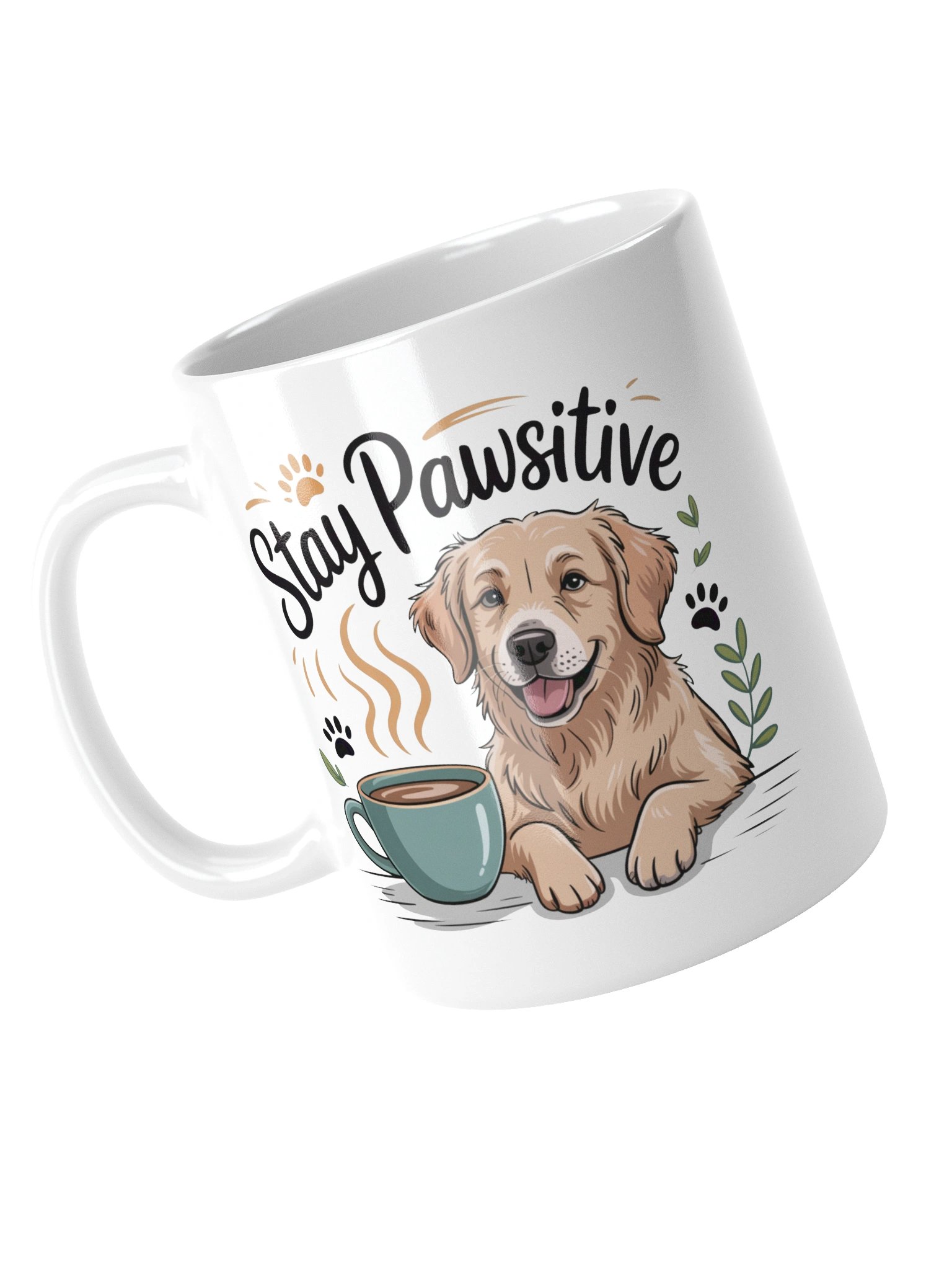 Stay Pawsitive Dog Coffee Mug – Motivational Pup Design product image (13)