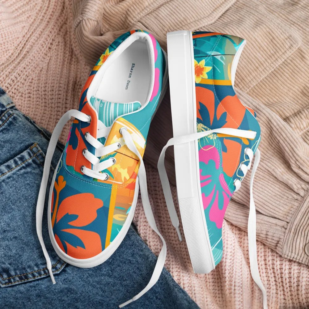 Tropical Escape Lace-Up Canvas Shoes product image (2)
