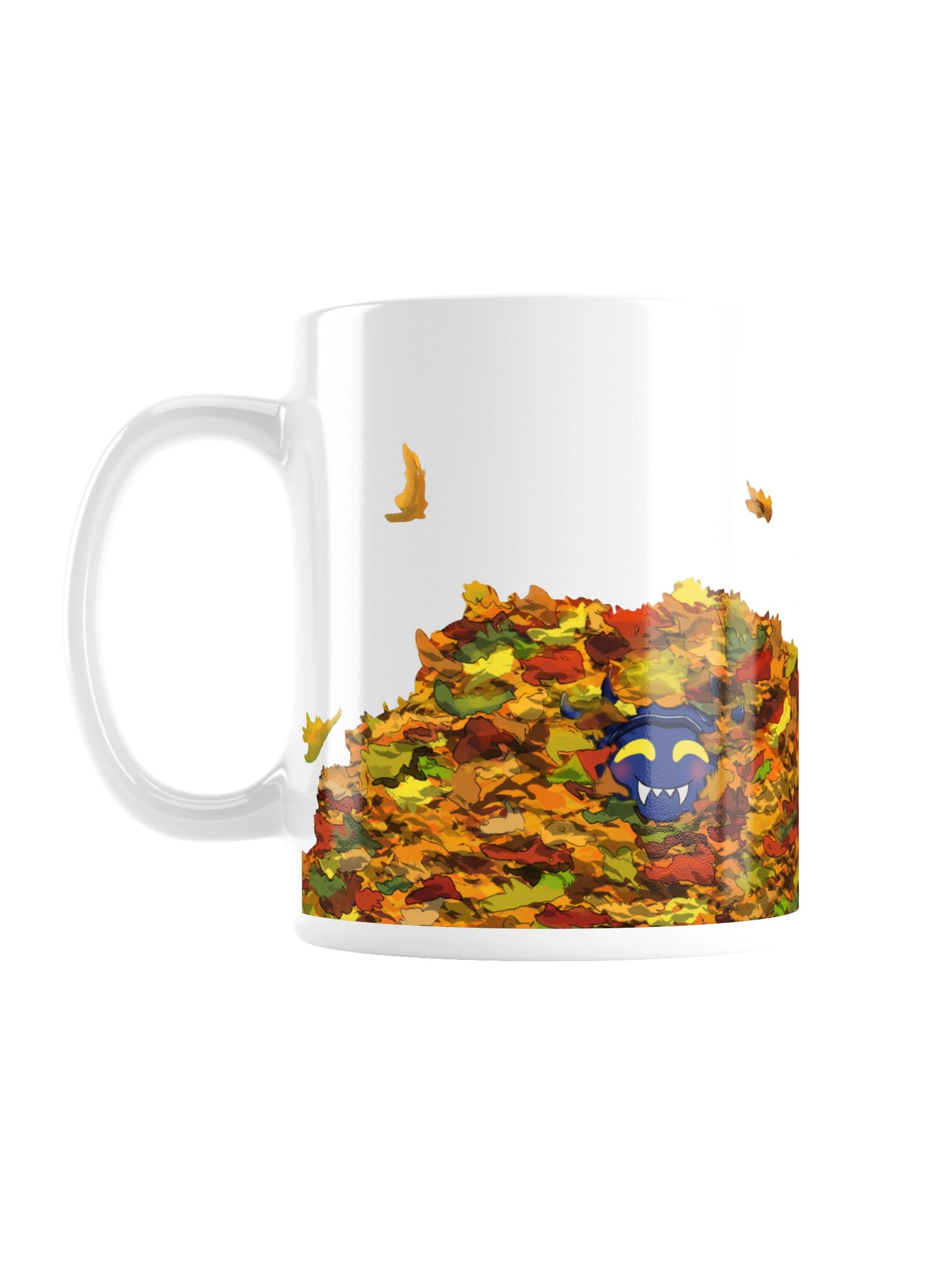 Lil Cherny in the Leaves White Glossy Mug product image (1)