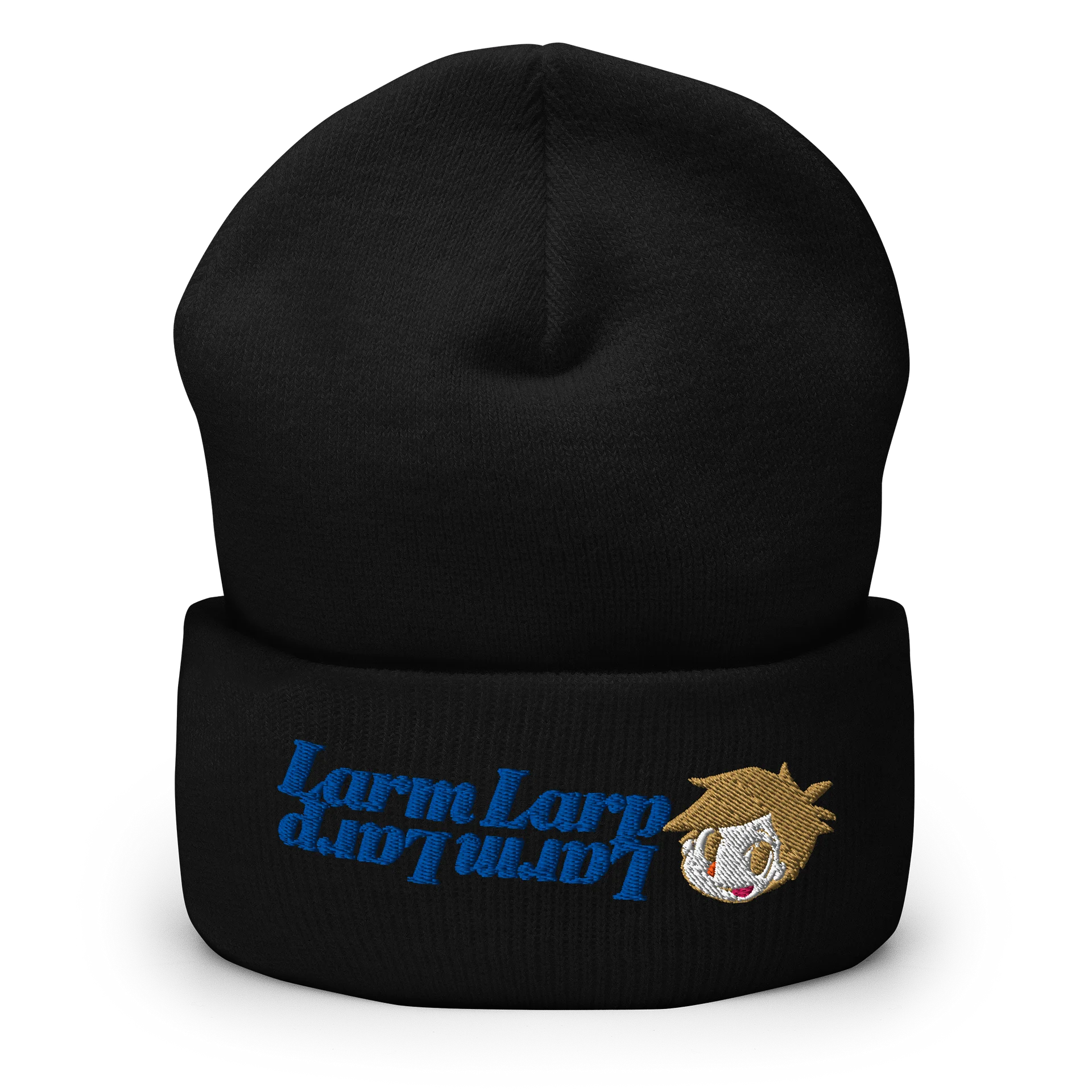 Larpbert Cuffed Beanie (Blue) product image (1)