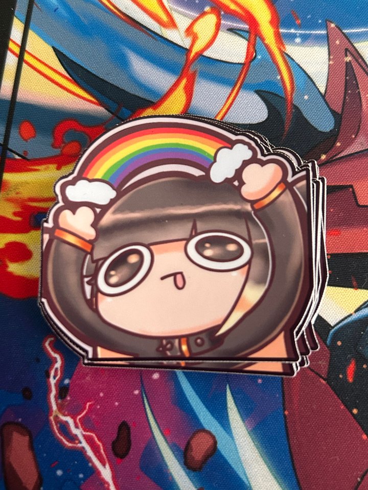 Glossy Happy Dusky Sticker product image (1)