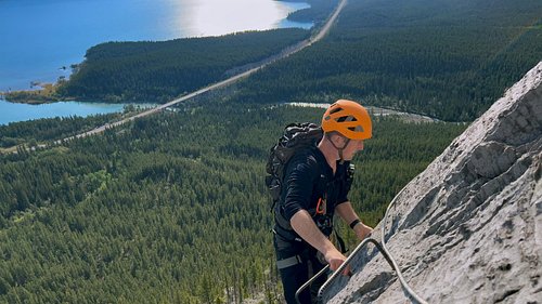 “The Fox” via ferrata with Girth Hitch Guiding was the perfect entry to Nordegg’s technical terrain. Metal steps embedded in ...