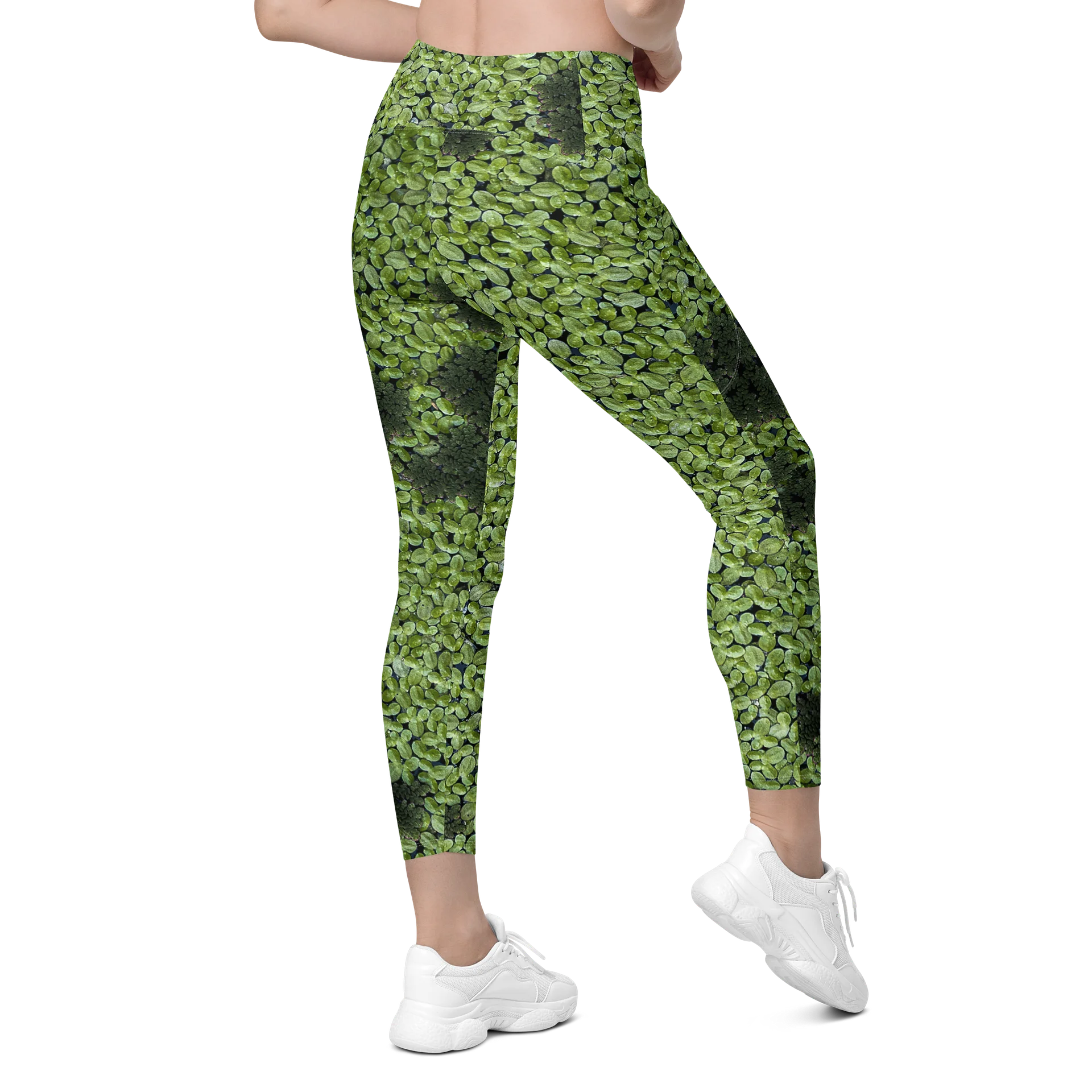 Verdant Life Women's Crossover High-Waisted Leggings with Dual Pockets product image (9)