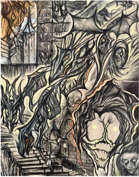 The Haunted Castle Print by MayneArt product image (1)