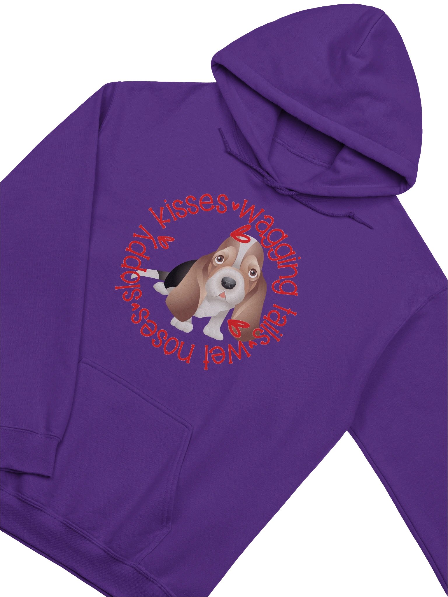 Sloppy Kisses Bassett Hound hoodie product image (3)