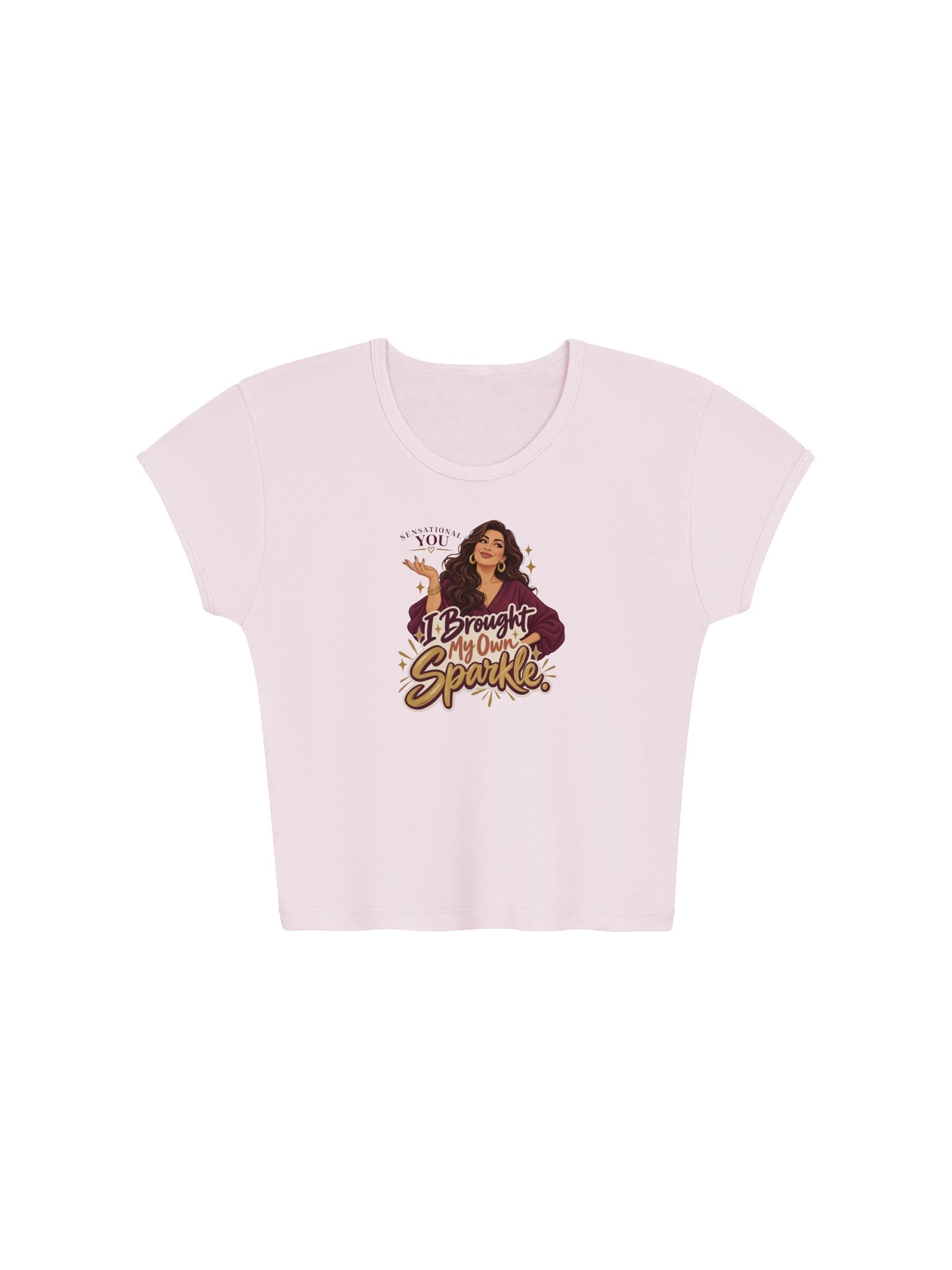 Brought My Own Sparkle Baby Crop Top product image (1)
