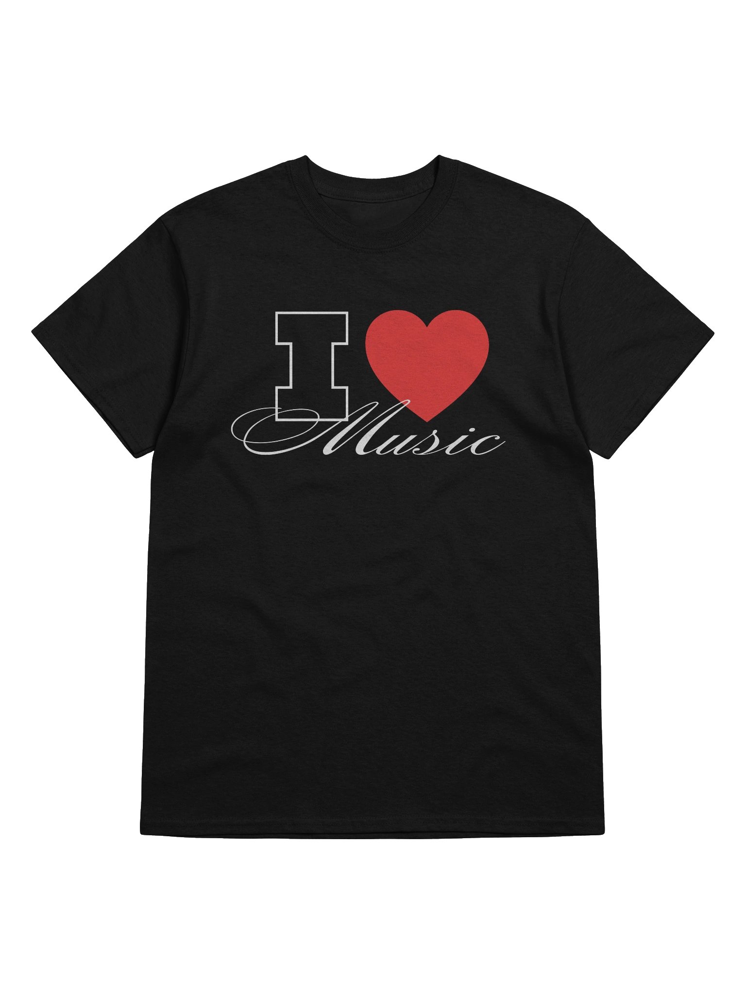 i love music tshirt (black) product image (5)