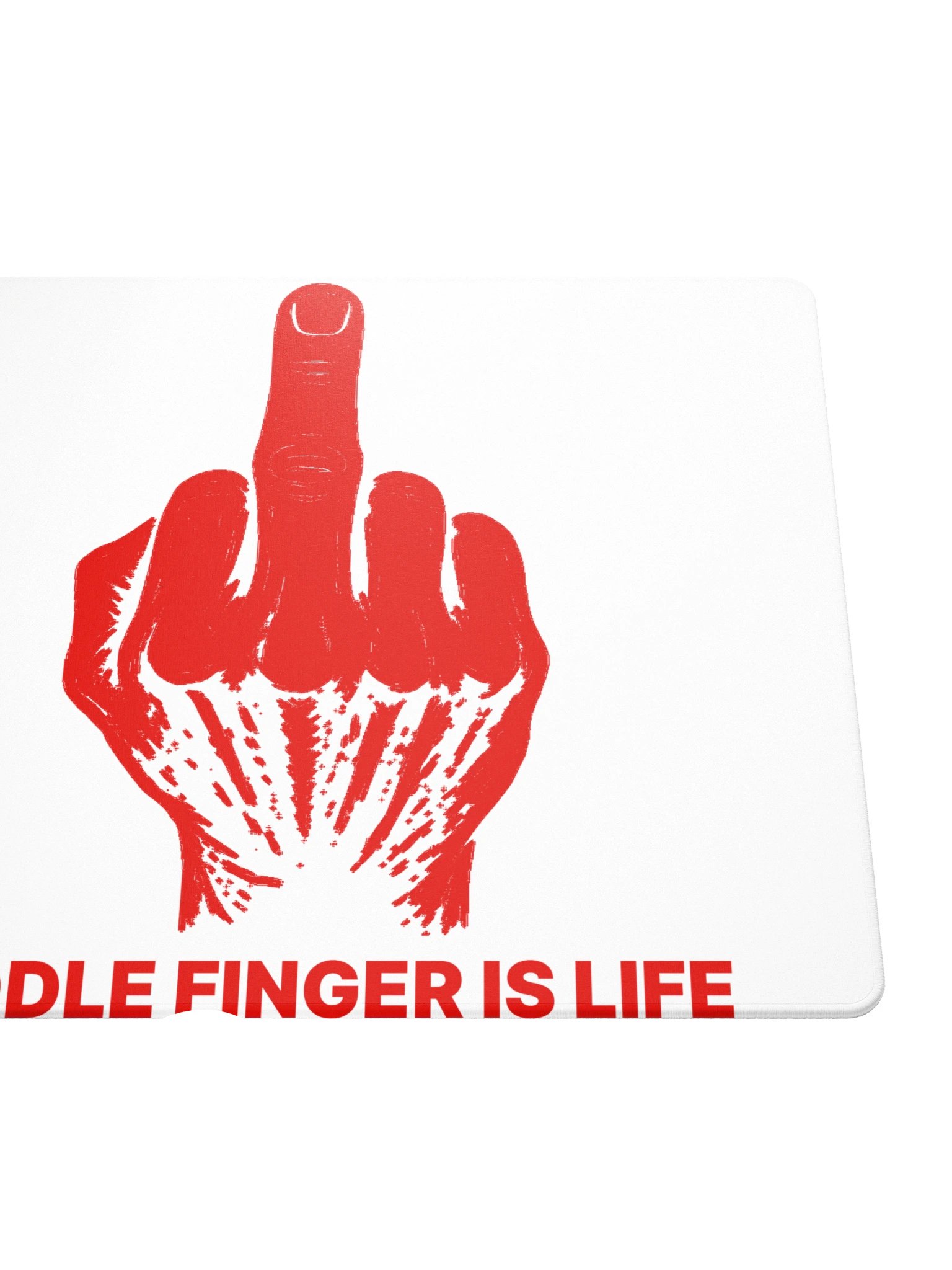 No ShopCo | Gaming Mouse Pad - Red on White product image (5)