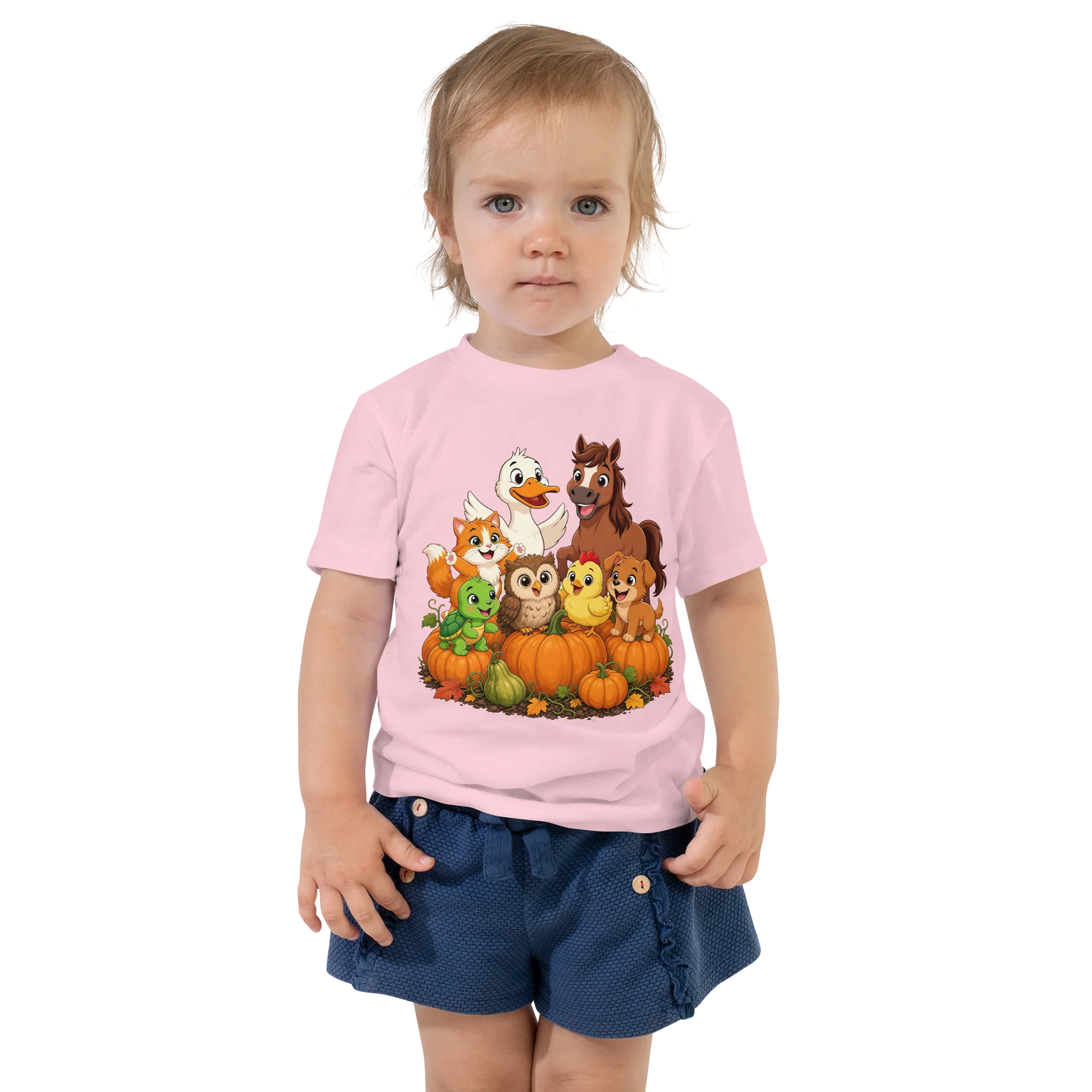 Autumn Animal Pumpkin Party Toddler Tee product image (1)
