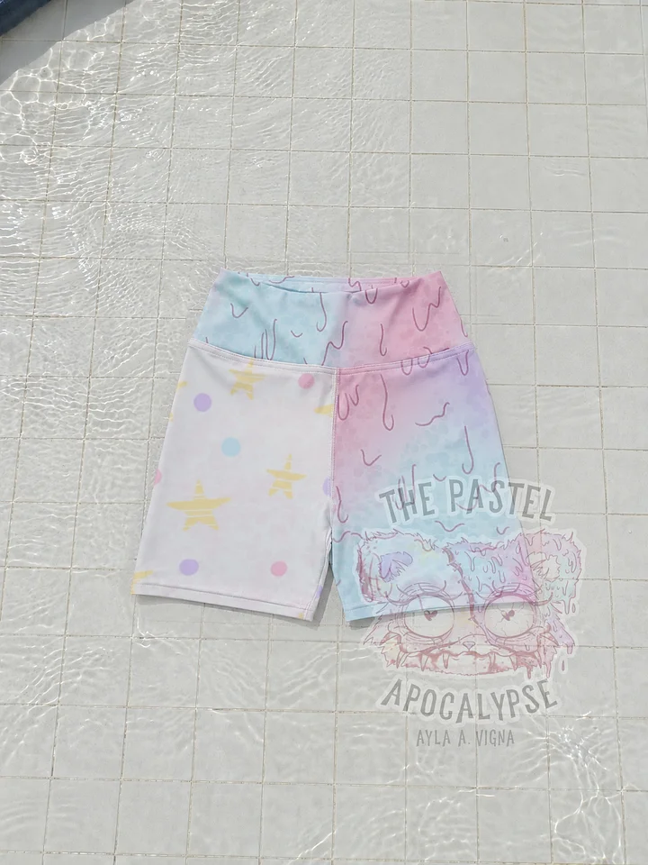The Pastel Apocalypse Yoga Shorts product image (1)
