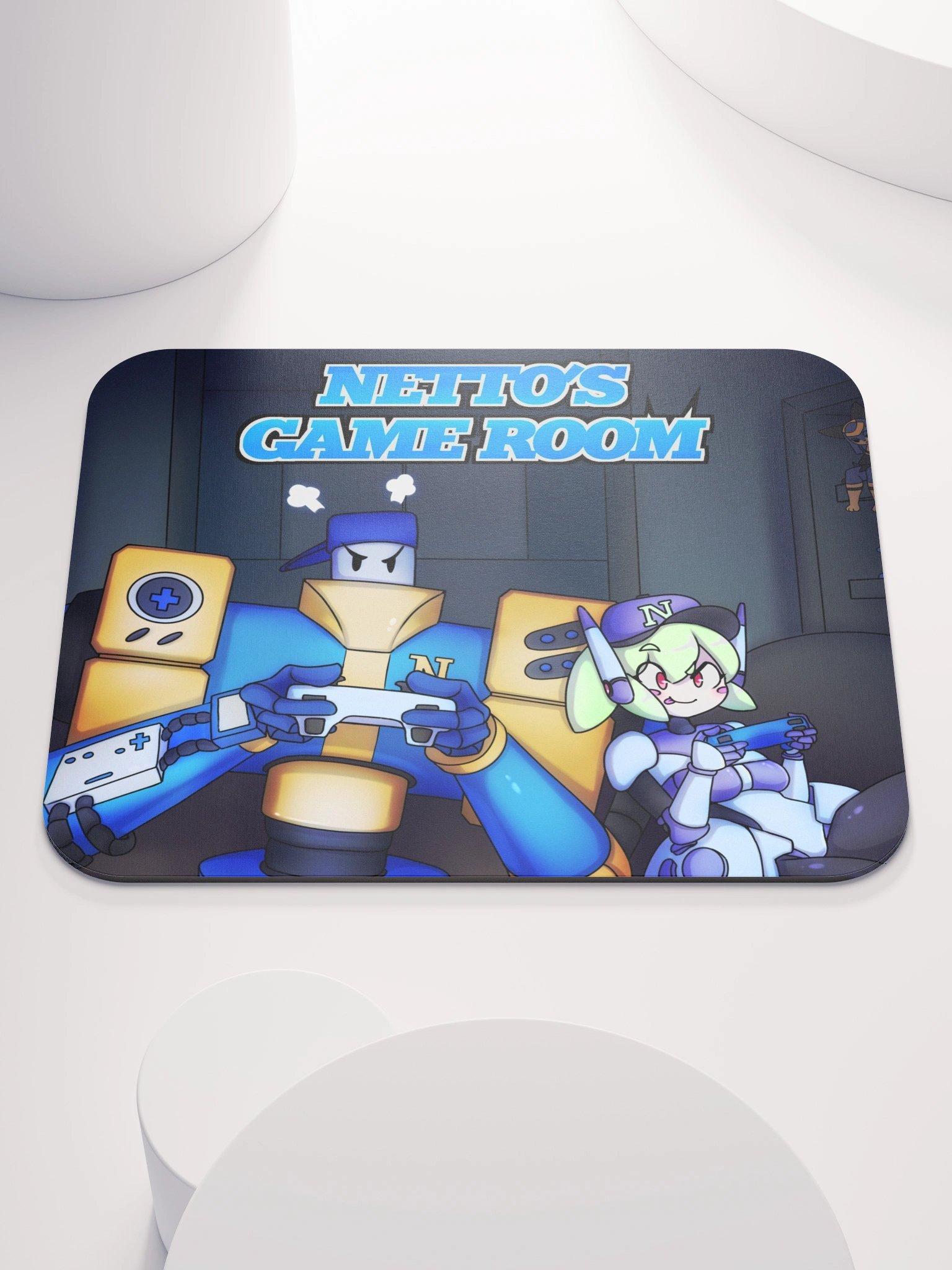 Netto's Game Room - Late Night Gaming Mouse Pad product image (1)
