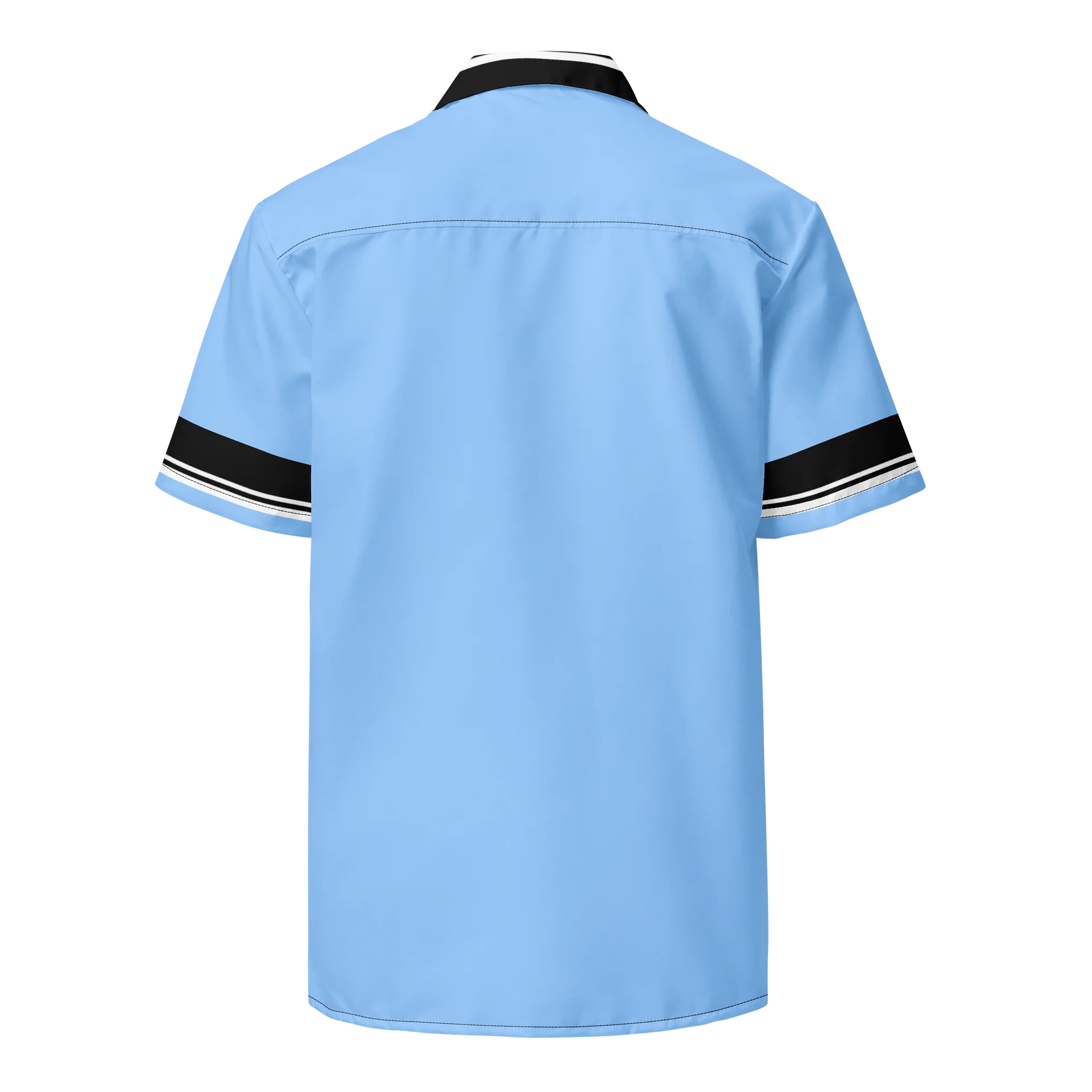 Light Blue Kat Skull Bowling Shirt product image (2)