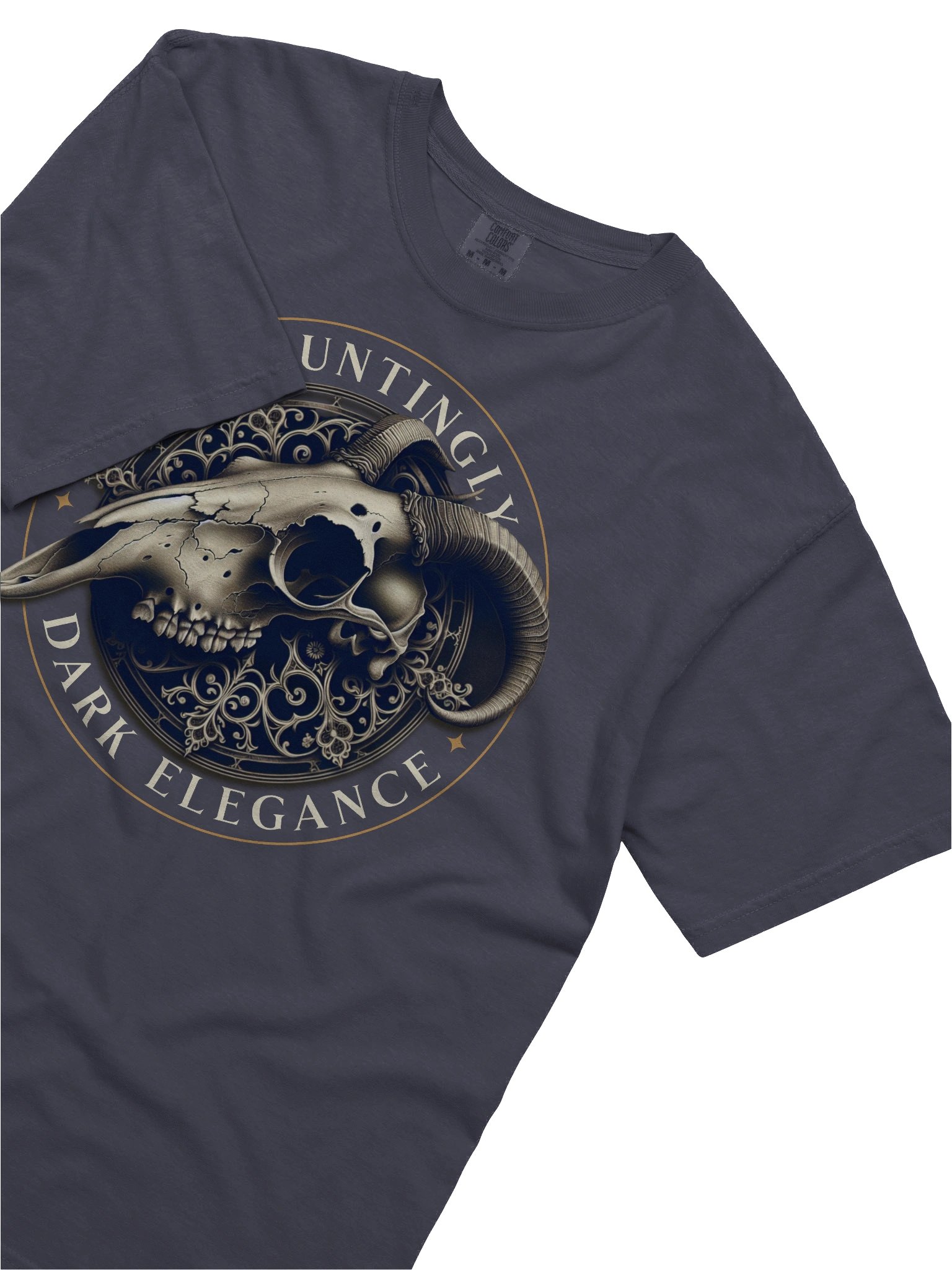 Vintage Gothic Goat Skull T-Shirt: Perfect for Halloween product image (43)