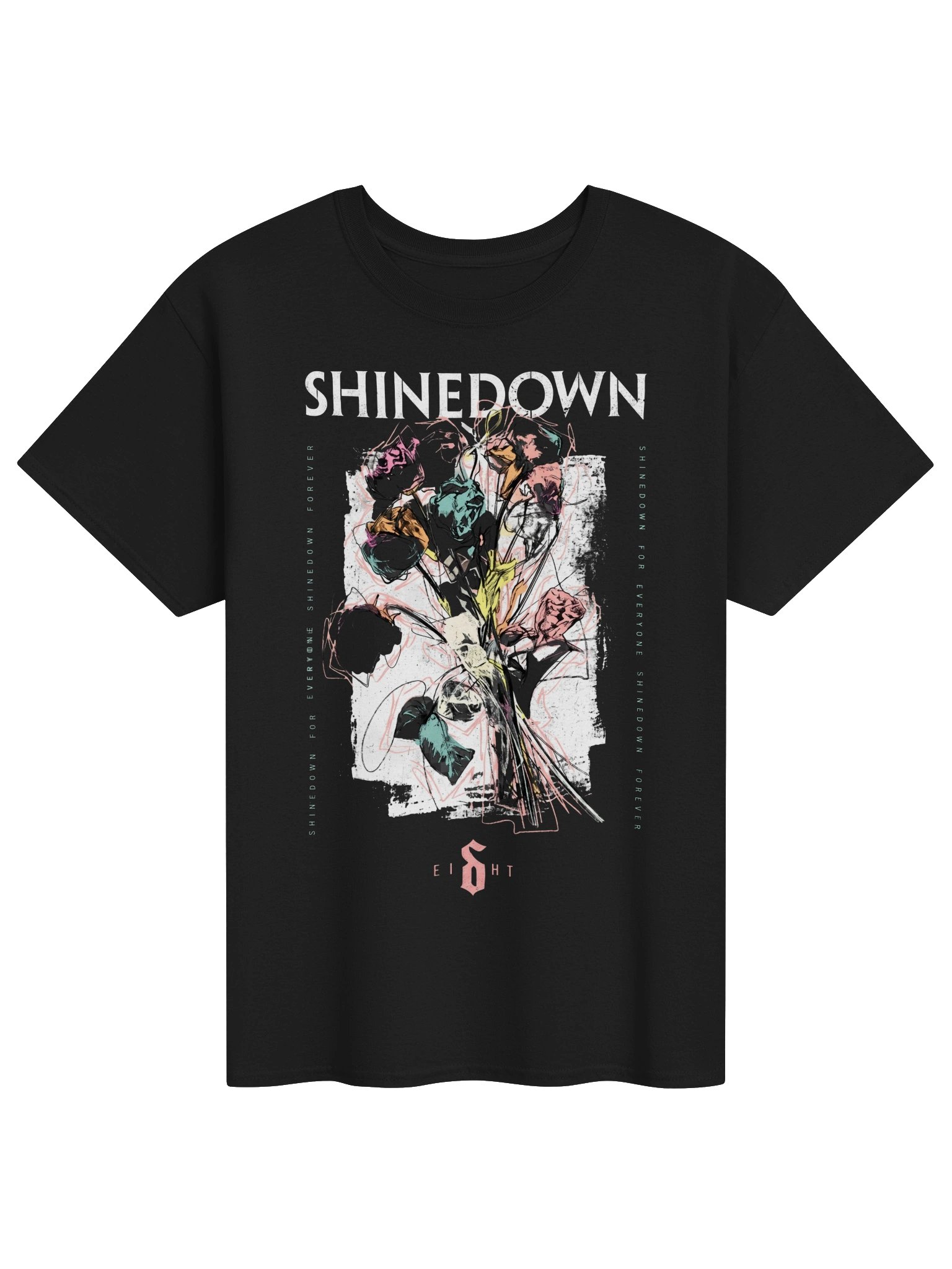 Shinedown EI8HT Flowers T-Shirt product image (1)