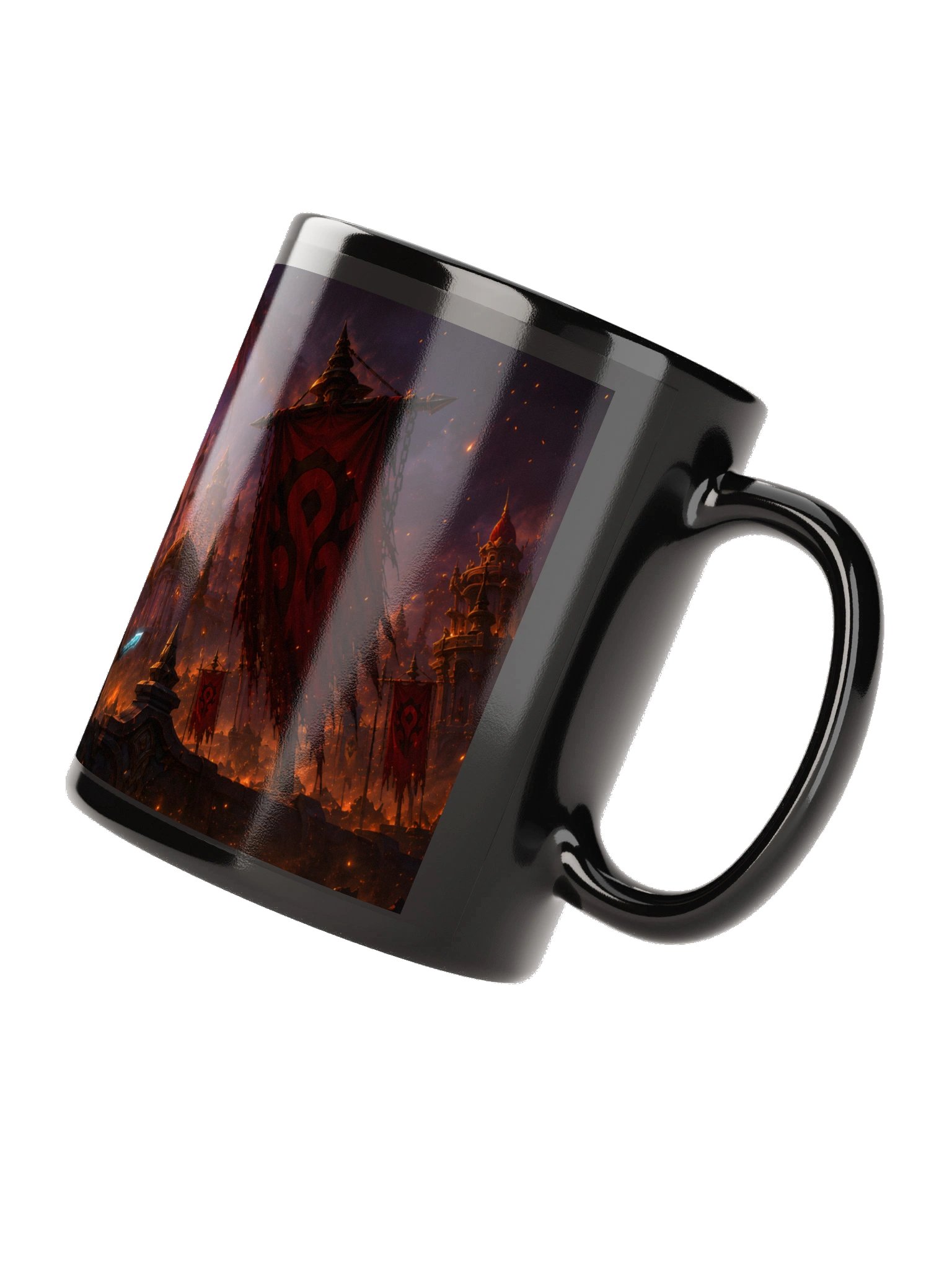 Raining Embers Black Glossy Mug product image (7)