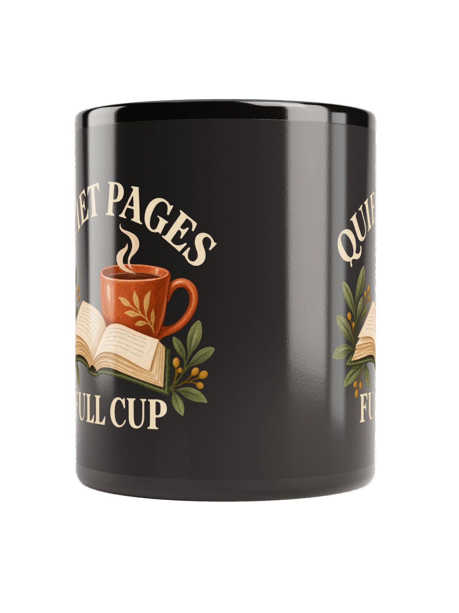 Quiet Pages Full Cup Black Mug product image (2)