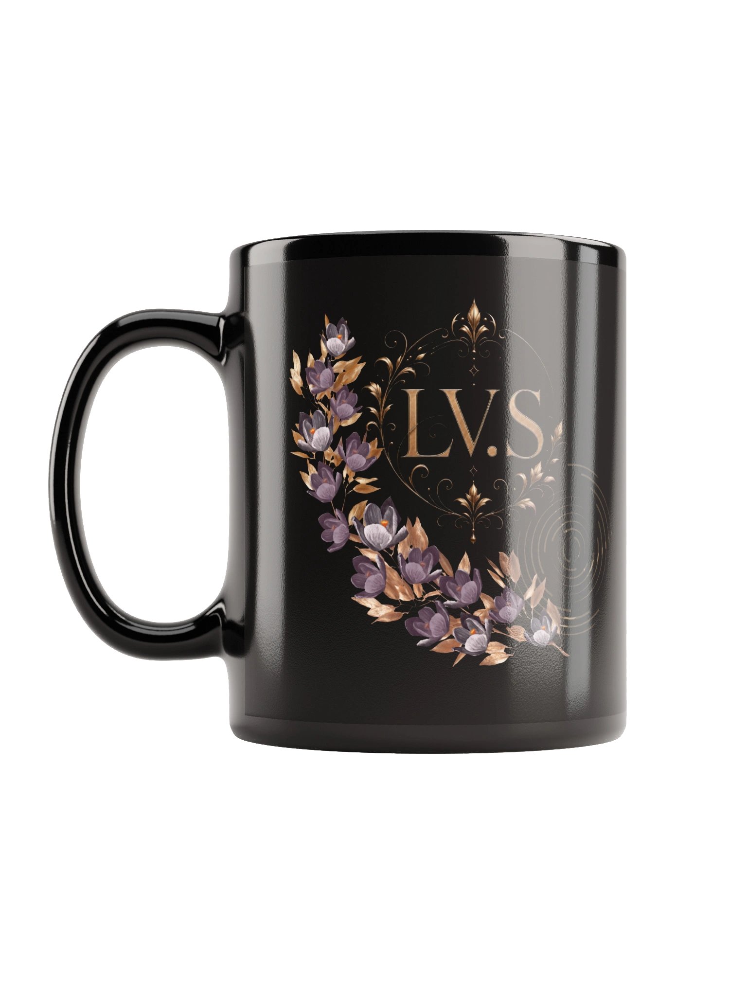 LV. S - black glossy mug product image (1)