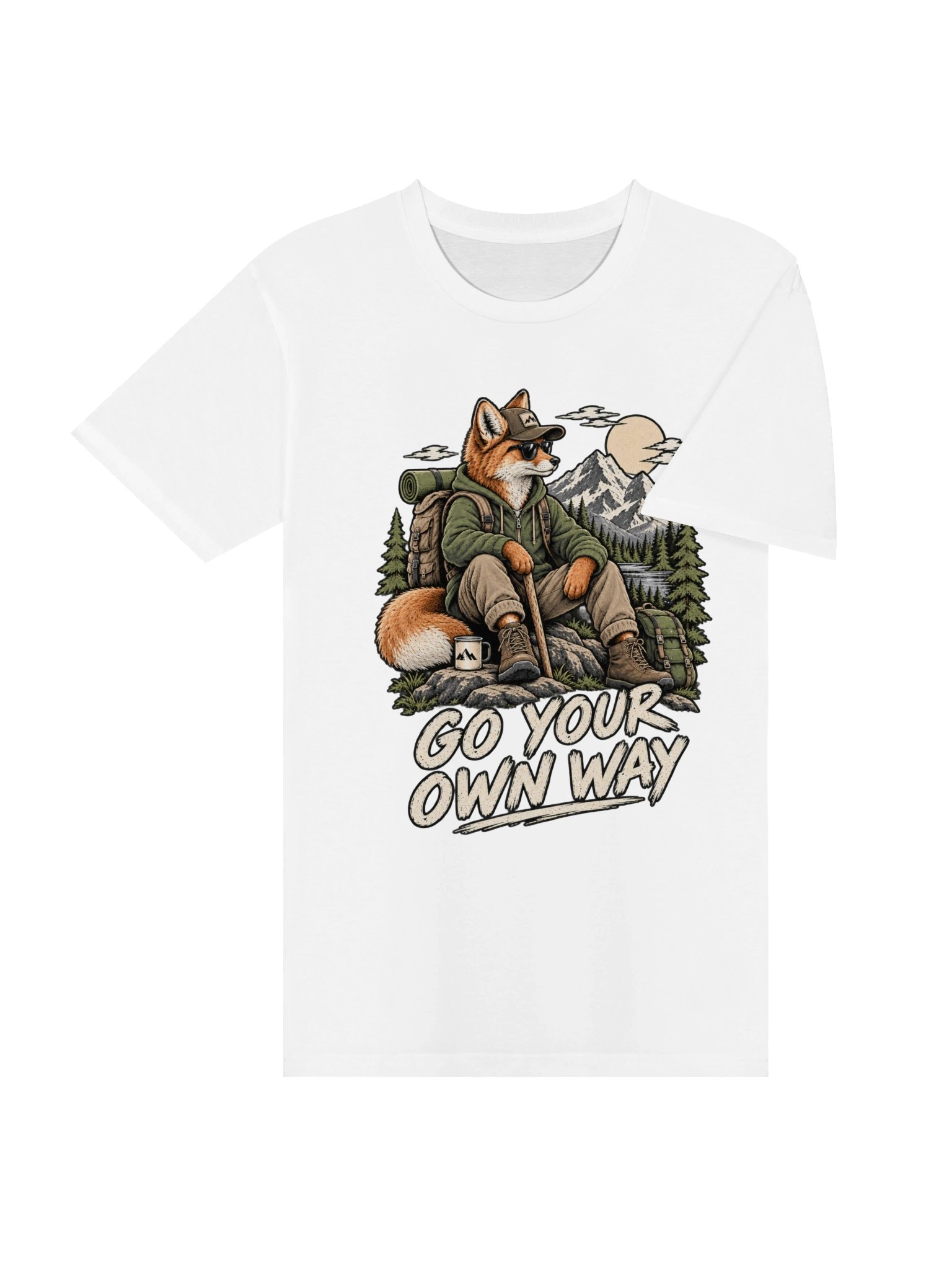 Go Your Own Way – Vintage Fox Adventure T-Shirt product image (18)