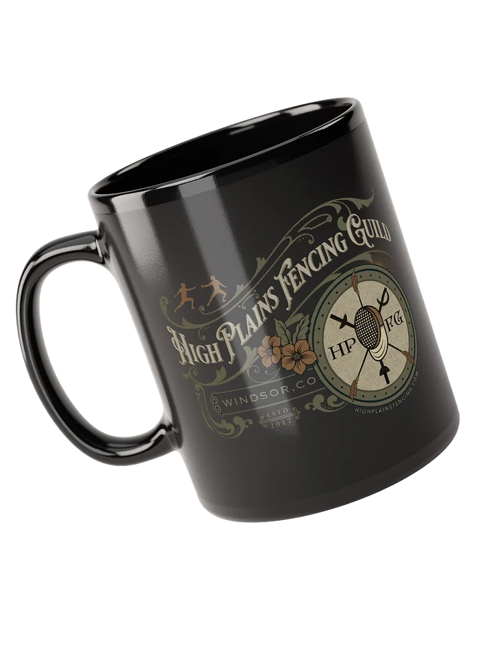 HPFG Vintage Style Emblem Black Mug product image (1)