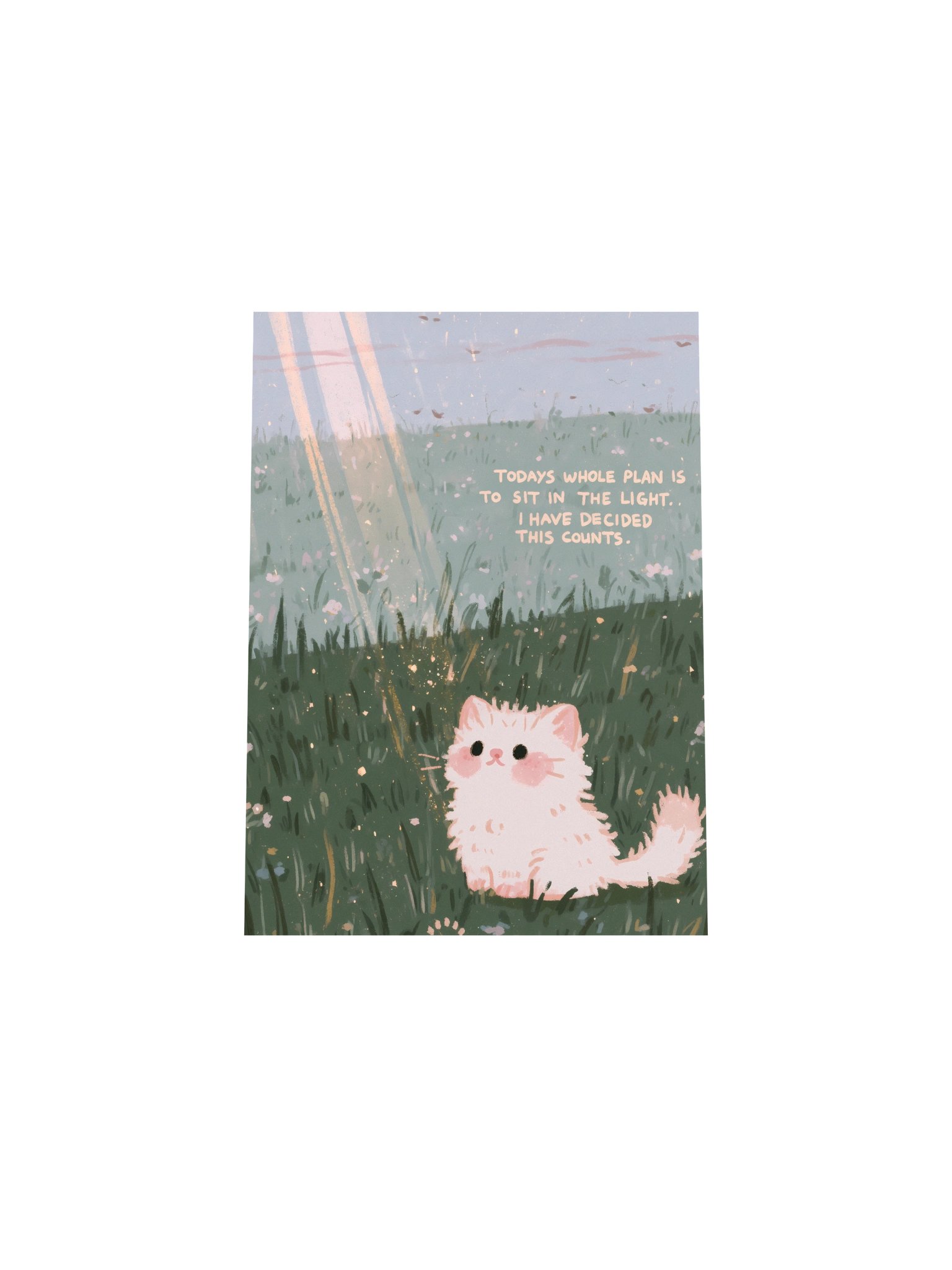 Sit in the Light Cat Poster product image (21)