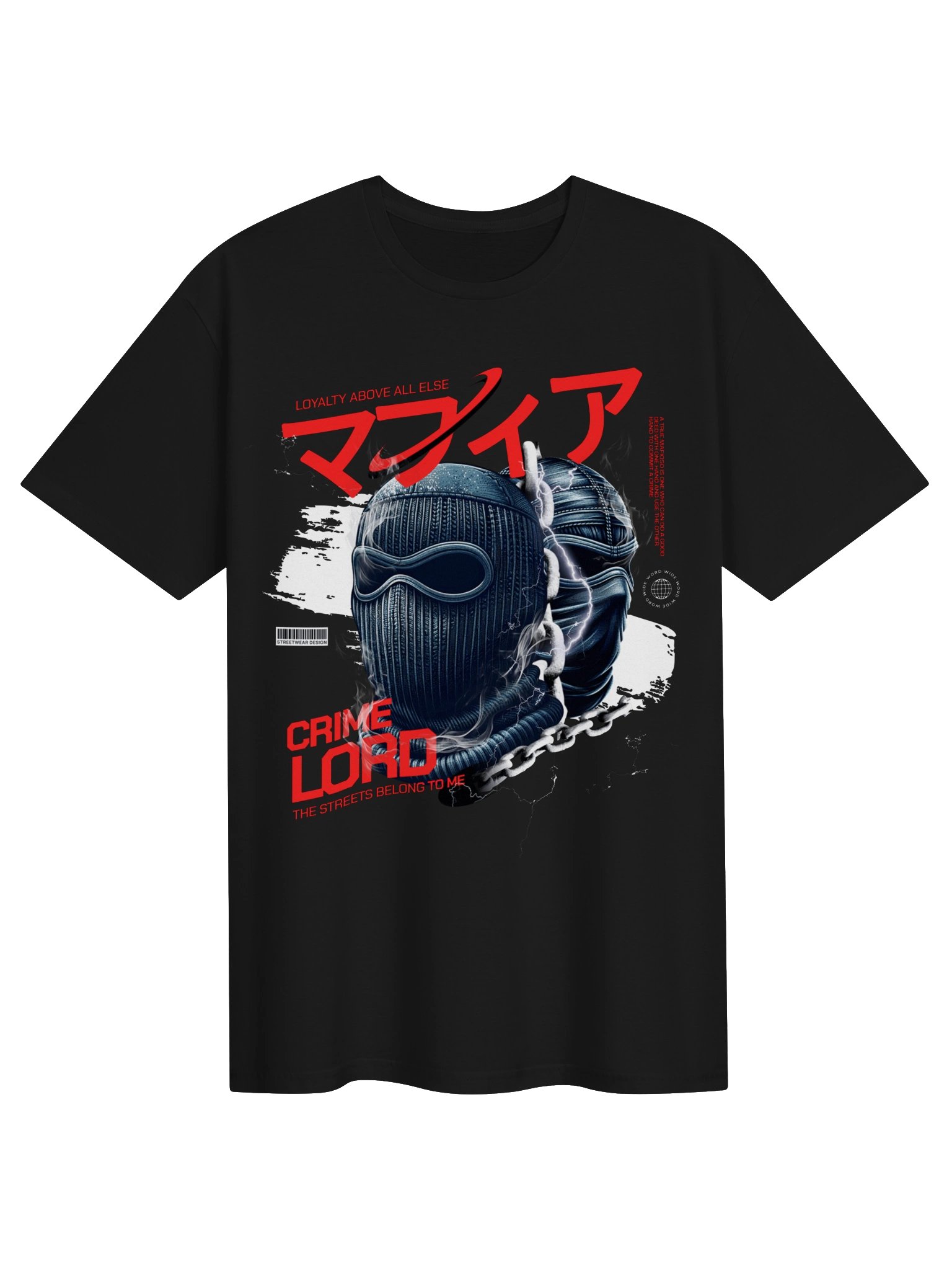 Crime Lord Balaclava Graphic Unisex Softstyle T-Shirt product image (1)