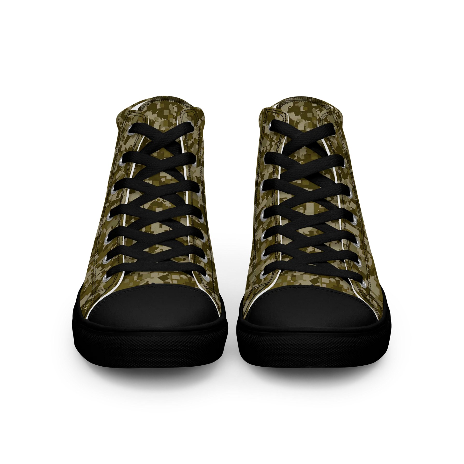 Pixelated Forest Women's High Tops product image (3)