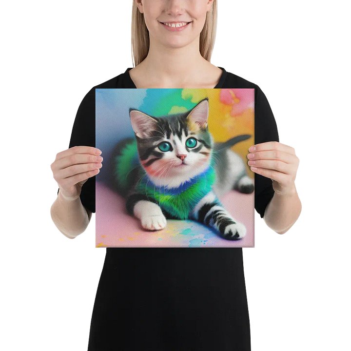 Cute Cat Digital Painting - v13 product image (2)