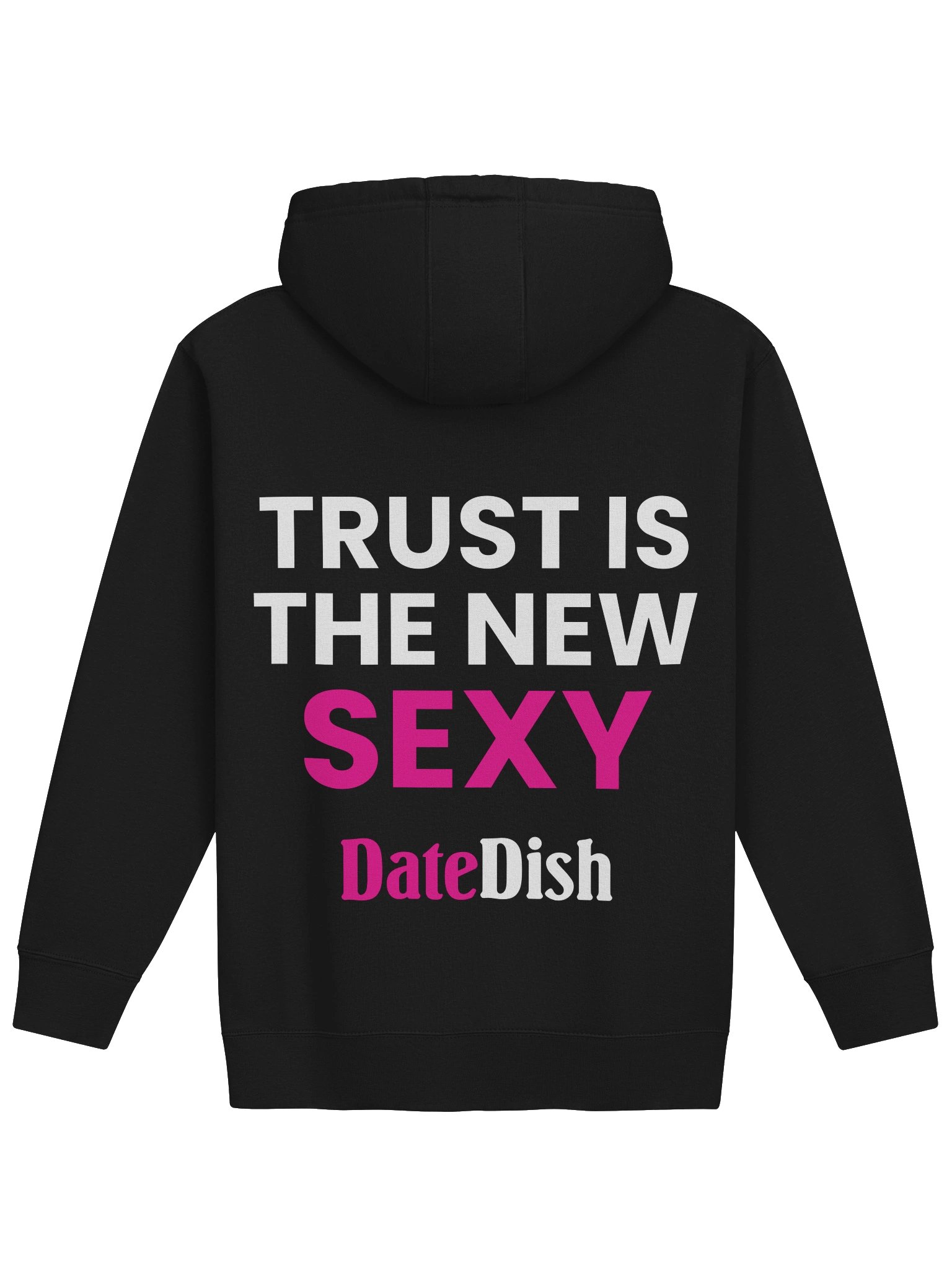 DateDish® Hoodie - "Trust Is the New Sexy" Back Print product image (2)