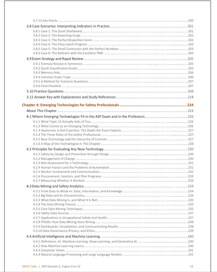 ASP 11 Domain 2 Topics 9–12: Complete Study Guide | Incident Investigations, Management of Change, Safety Performance Indicators & Emerging Technologies product image (9)