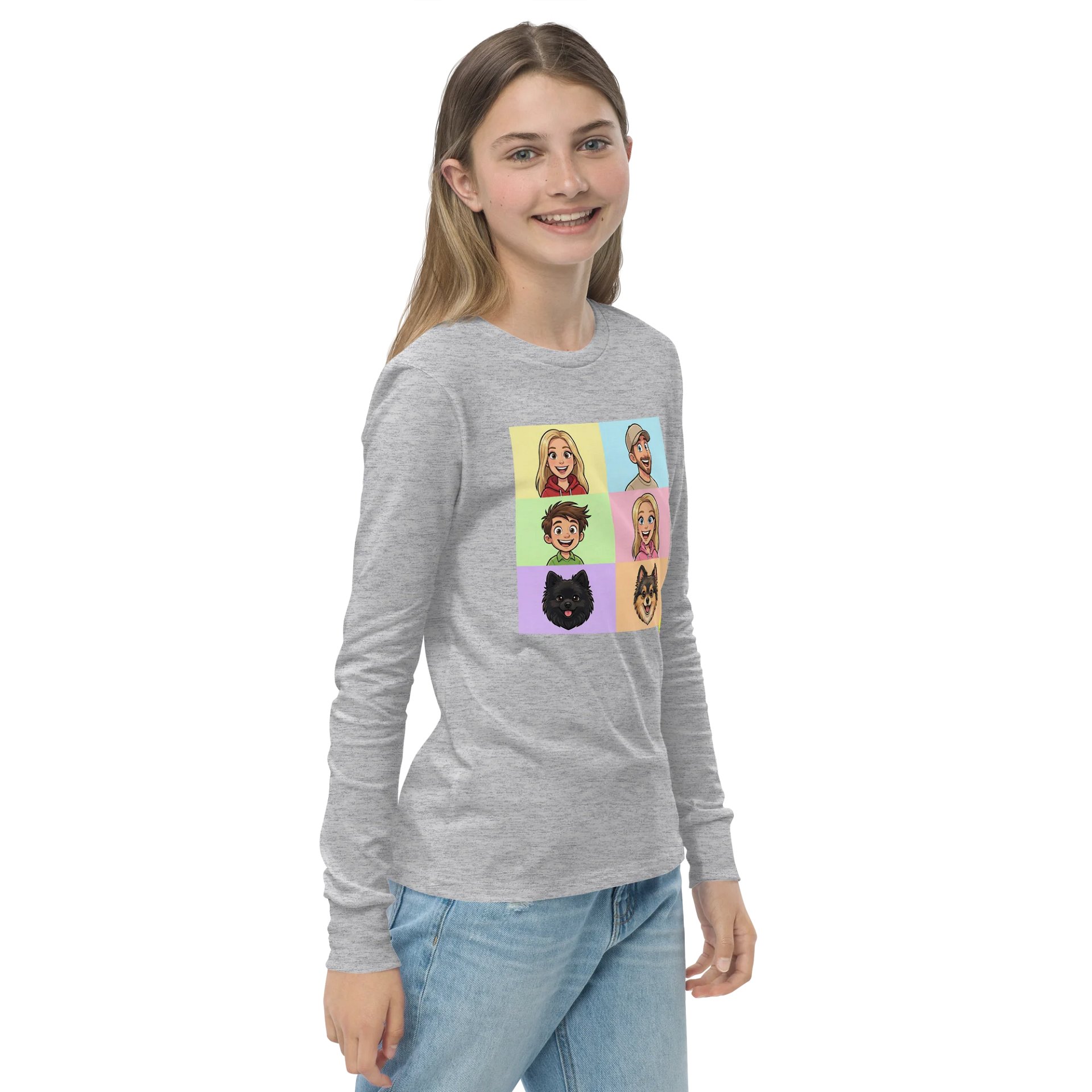 Squares My PB & J Youth Long Sleeve product image (22)