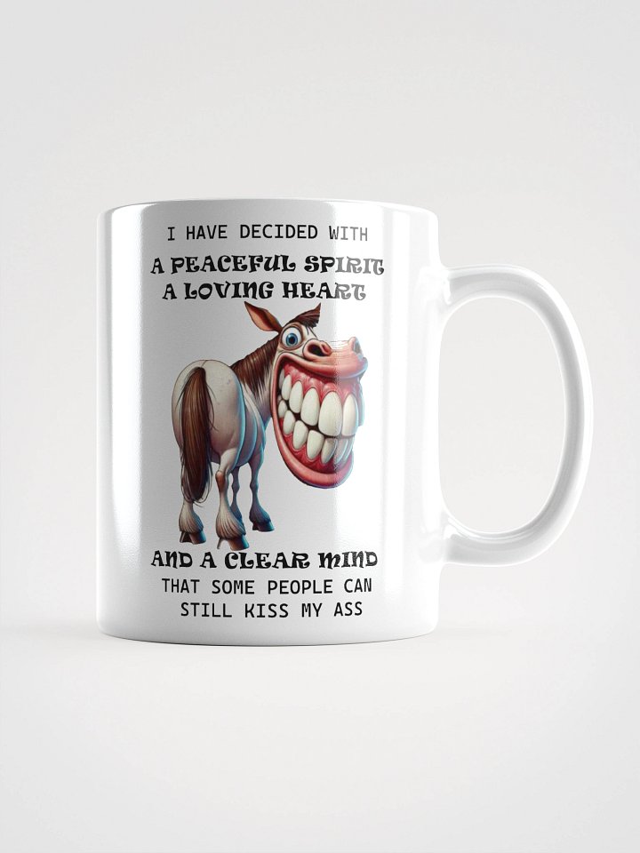 "Peaceful Spirit, Sass Included – CBM Whiteout Mug" product image (6)