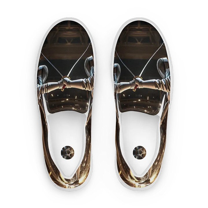 Fencing Duel Canvas Slip-Ons product image (1)