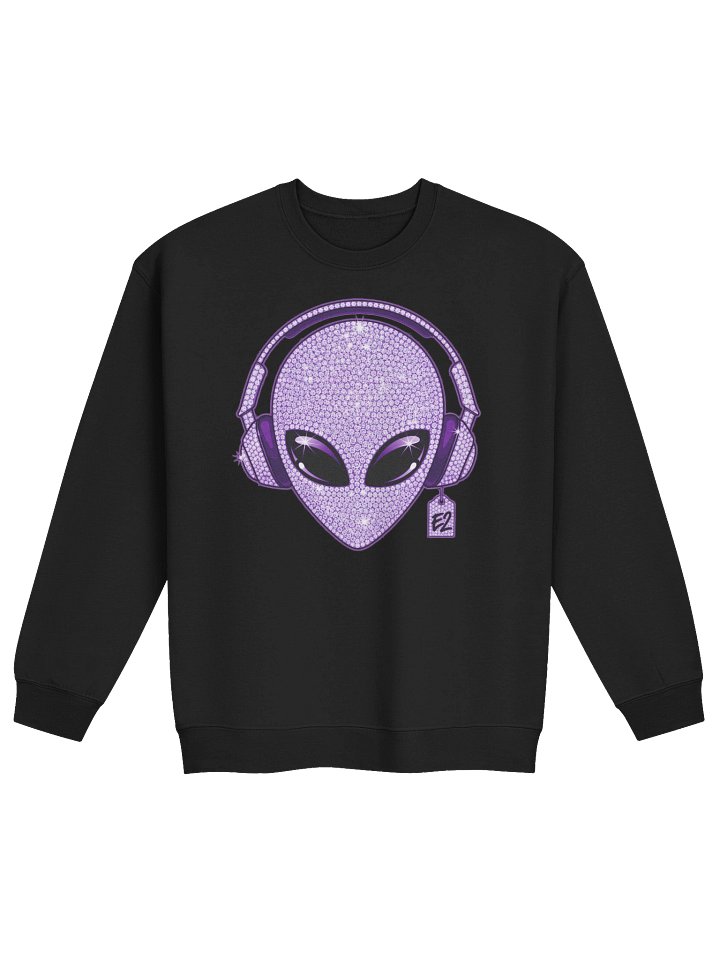 Purple Diamonds v1 e² Alien Logo Print Sweatshirt product image (1)