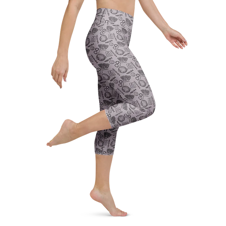 Ophthalmology Sketches High Waisted Capri Leggings product image (1)