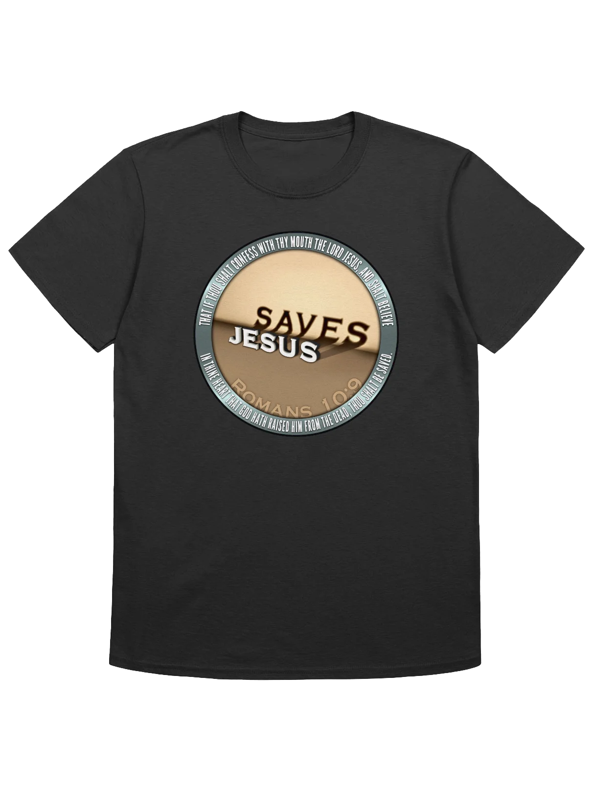 Jesus Saves - Romans 10:9 T-Shirt product image (1)