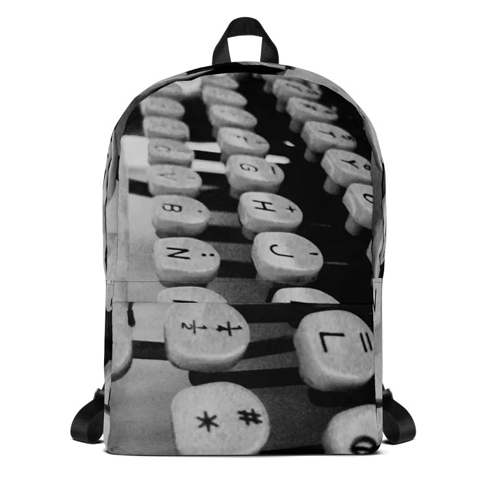 Vintage Typewriter Keys All-Over Print Backpack product image (1)