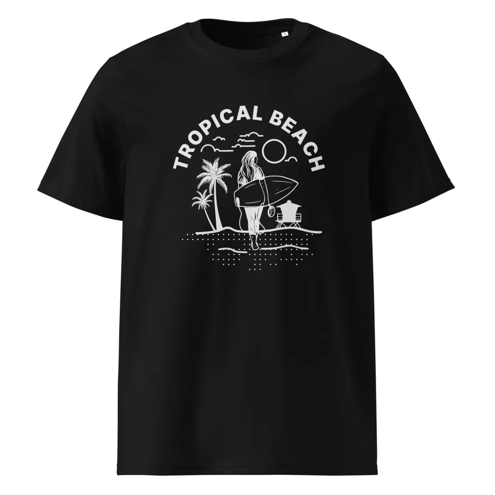 Tropical Beach Paradise Organic T-Shirt product image (9)