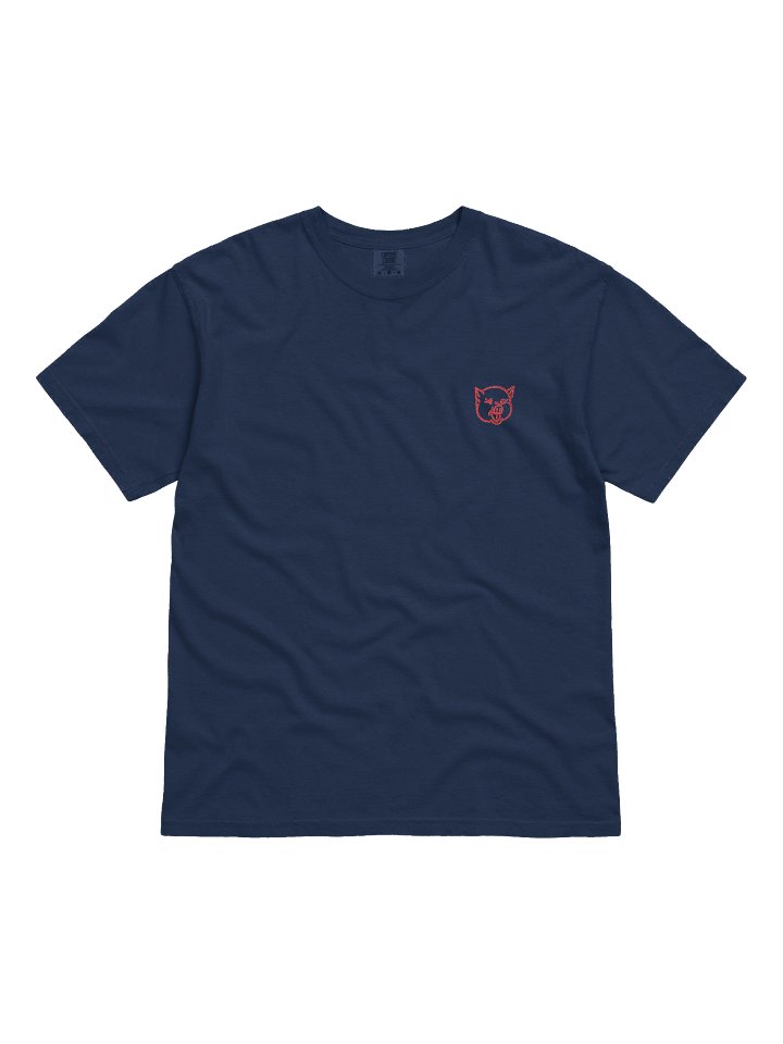 Happy Pig Embroidered T-Shirt product image (1)