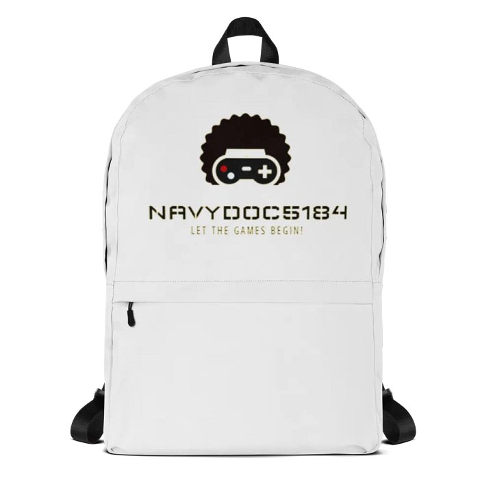 NavyDoc5184 Gamer Logo Backpack product image (1)