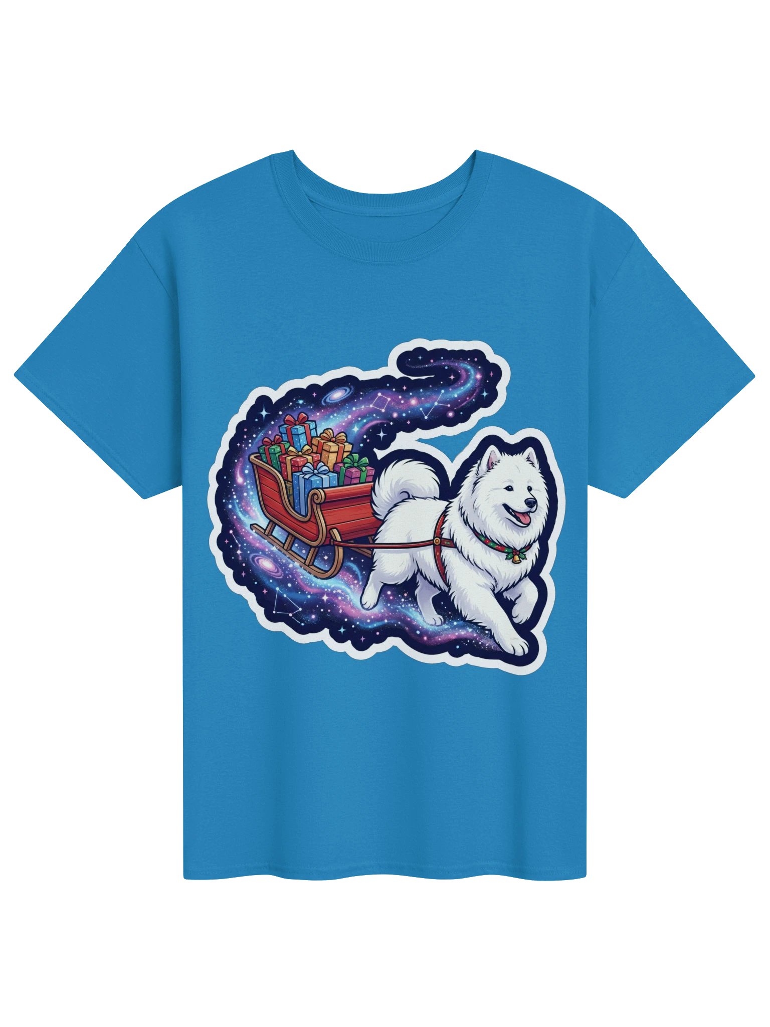 Space Sleigh Samoyed Tee product image (1)