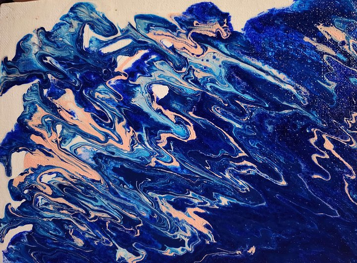 Blue Waves - 10 x 8 Painting product image (1)