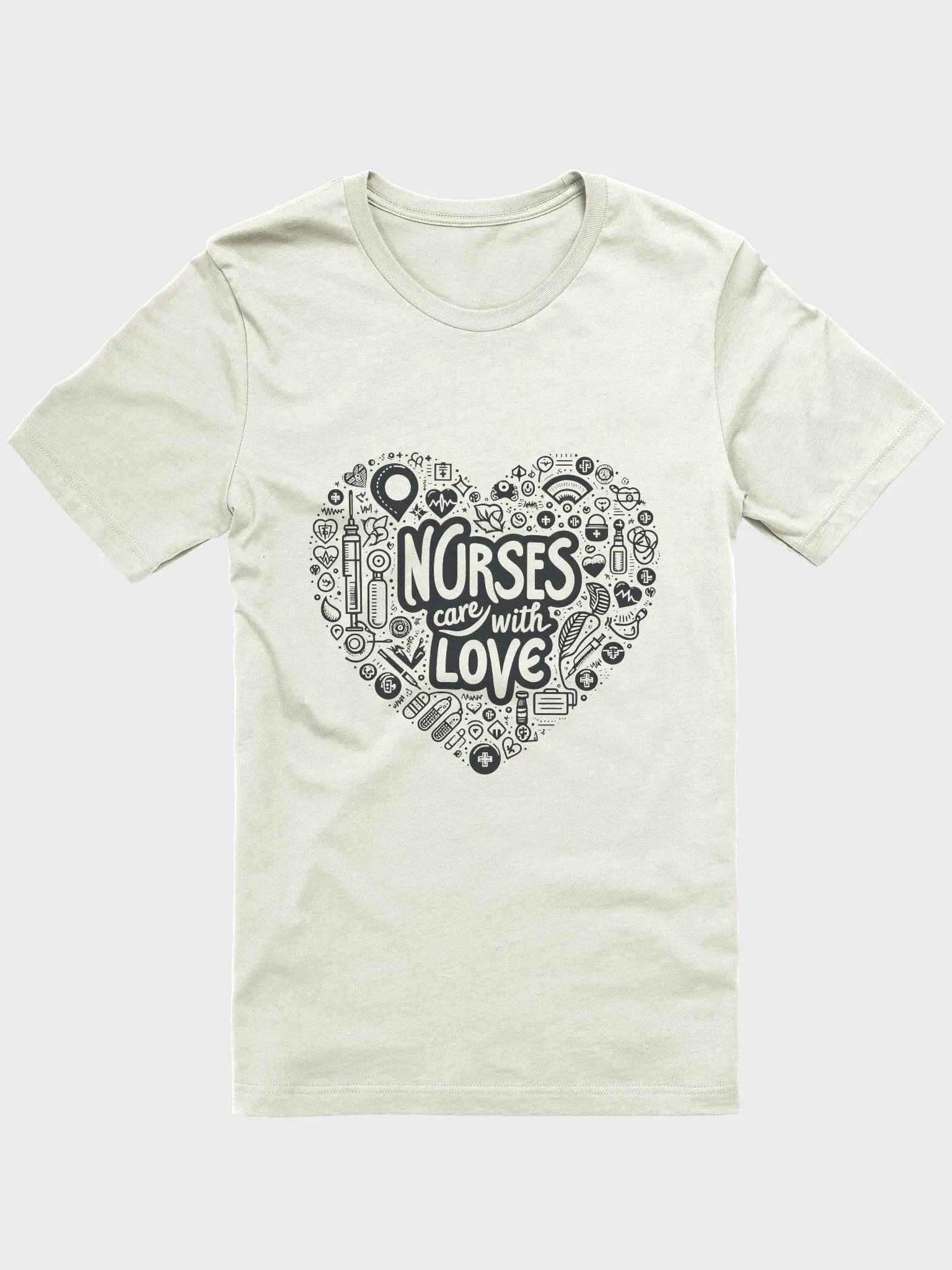 NURSES CARE WITH LOVE T-SHIRT product image (4)
