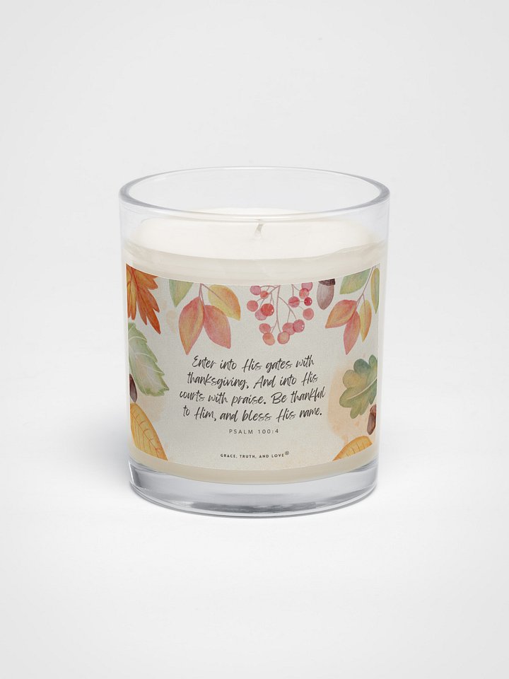 Psalm 100:4 Candle product image (1)